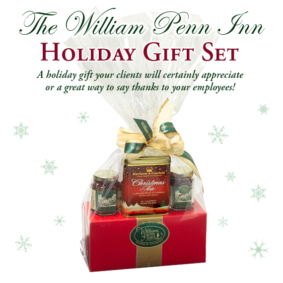 The William Penn Inn Holiday Gift Set - A holiday gift your clients will certainly appreciate
or a great way to say thanks to your employees!