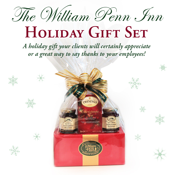 The William Penn Inn Holiday Gift Set - A holiday gift your clients will certainly appreciate
or a great way to say thanks to your employees!